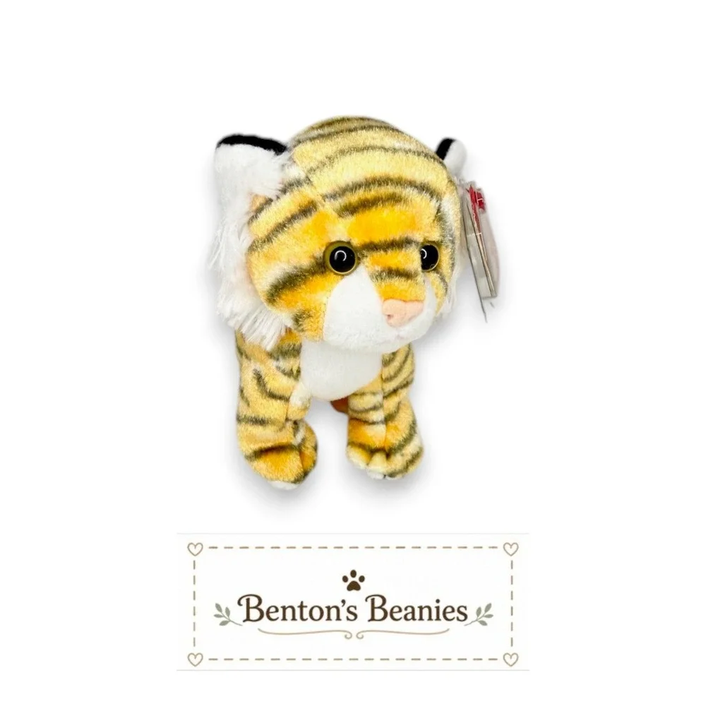 Tiggs the Tiger Ty Beanie Baby | Baby Bamboo Prowler 🐅 | Mint Heart Tag ⭐